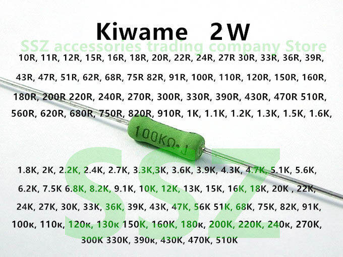 1PCS Kiwame 2W HIFI resistance Japan original noninductive series
