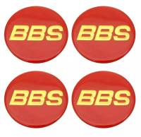 สติกเกอร์ติดดุมล้อ BBS สีแดง ขนาด 69mm. 1 ชุดมี 4 ชิ้น บีบีเอส