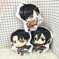 ตุ๊กตาตุ๊กตาอนิเมะโจมตีผ่าพิภพไททันโจมตี10ซม. Levi Ackerman ตุ๊กตาอะนิเมะของเล่นหมอนกำมะยี่นุ่ม