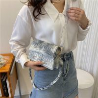 Diamond Embroidery Thread Miumiu Bag Female 2023 New Fashion Textured Small Square Bag This Year Popular Shoulder Bag