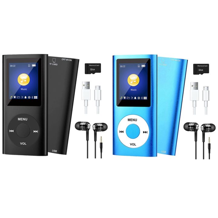 mp3-player-with-bluetooth-5-0-music-player-with-32gb-tf-card-fm-earphone-portable-hifi-music-player