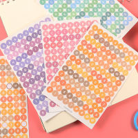 4 Sheets Rainbow English Letter Paper Scrapbooking Stickers Diy 150*200mm Cute Stationery Kawaii Stickers Back To School