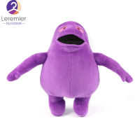 The Grimace Shake ตุ๊กตาผ้ากำมะหยี่การ์ตูนอะนิเมะเกมตัวละครของเล่นตุ๊กตายัดไส้นุ่มสำหรับของขวัญเด็กชายหญิง