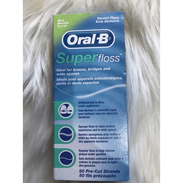 Oral B Super Floss Pre Cut Strands Dental Floss Mint 50ct Lazada Ph