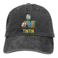 Pure Color Dad Hats Various Boy Womens Hat Sun Visor Baseball Caps The Adventures of Tintin Milu Adventure Anime Peaked Cap