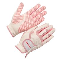 ★New★ Womens Golf Gloves Sunscreen Gloves Womens Sports Gloves Microfiber Non-slip Granular Pink Gloves Women