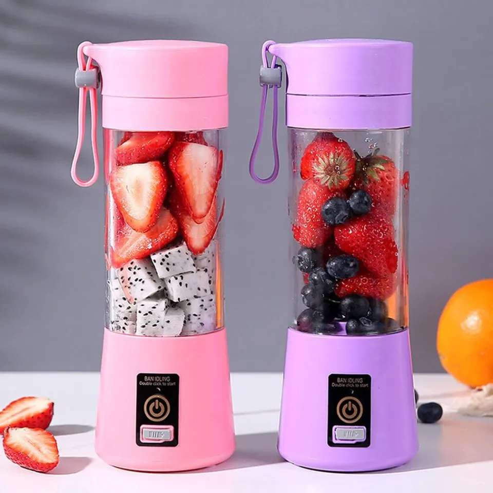 Mini Fruit Juice Mixer with USB Rechargeable,Personal Size Blender for Smoothies and Shakes,Blue