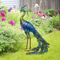 1 Piece Multicolor Metallic Statue Metallic Statue Outdoor Garden, Patio, Deck, Porch-Yard Art Decoration Metal