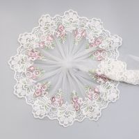 Low Price Mesh Water-soluble Embroidery Flower Lace Fabric DIY Clothes Skirt Dress Home Textile Sofa Pillow Sewing Decoration Sewing Machine Parts  Ac