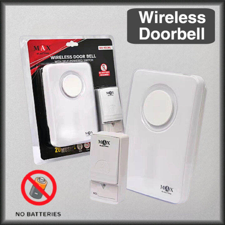Electric Digital Wireless Doorbell Push Button Remote Control Doorbells