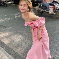 2023 Slim Dress.. ย้อนยุคฝรั่งเศส ใหม่เสื้อผ้าสตรีฤดูร้อน.