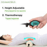 OGAMACRIUS Heat Electric Neck Shoulder Shiatsu Kneading Full Body Back Device Cervical Health Massage Pillow