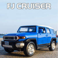 รถออฟโรดโลหะ2ประตูรถออฟโรดรุ่น Toyota FJ Cruiser รถสำหรับเป็นของขวัญเด็กผู้ชายทำจากรถ Diecast อัลลอยด์แบบ1:32ของเล่นเด็ก