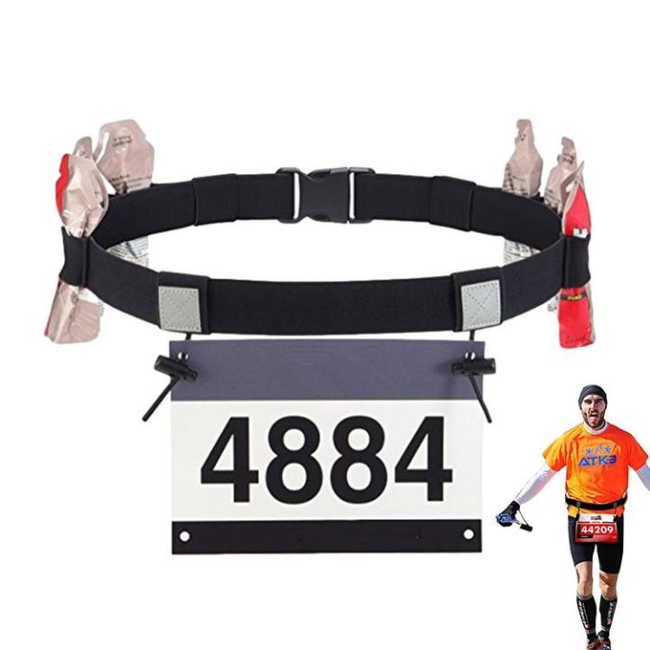 race-number-belt-resilient-reflective-triathlon-race-belts-for-running-adjustable-wear-resistant-race-bib-holder-with-6-energy-gel-hoops-for-marathon-cycling-smart