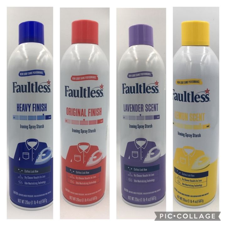 FAULTLESS Ironing Enhancer Spray Starch 585ml/567g (20oz) Lazada PH