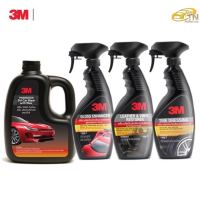 3M ชุดผลิตภัณฑ์ดูแลรักษารถยนต์ แชมพูล้างรถ สูตรผสมแวกซ์ 1000 Ml.+ PN39034LT+PN39040LT+PN39042LT