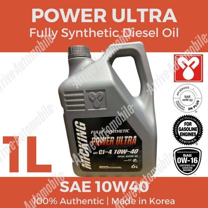 MICKING 1 LITER FULLY SYNTHETIC DIESEL MOTOR OIL CI4 10W40 DIESEL
