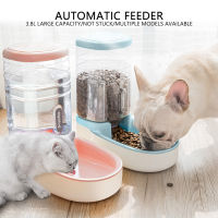 3.8L Water Dispenser Dog Automatic Feeders Plastic Water Bottle Cat Bowl Feeding and Drinking Feeding Bowl Supplies