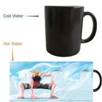 Anime One Piece Mugs Morphing Coffee Mug Heat Reveal Heat Color Change Cup Sensitive Mugs Creative Gifts