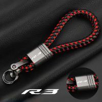 For Yamaha YZFR3 YZF R3 YZF-R3 2015-2022 YZF-R3 Accessories Custom LOGO Motorcycle Braided Rope Keyring Metal Keychain