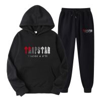 2022 Trapstar Tracksuit Brand Printed Mens Sport 15 Warm Colors Two Pieces Loose Set Hoodie Pants Jogging Hooded Set