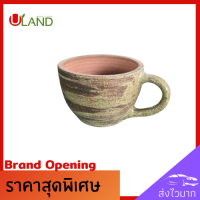 Uland กระถางต้นไม้ แก้วตกแต่งสวน ขนาดกว้าง 25 ซม สูง 15 ซม ตกแต่งห้อง ตกแต่งน้ำพุ ตกแต่งอ่างน้ำ แก้วปูนทาสีเคลือบ หนาคุณภาพด