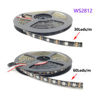 WS2812 RGB Led Strip Light แอดเดรส Led เทป30607496144พิกเซล M สีดำ สีขาว PCB IP306567 *