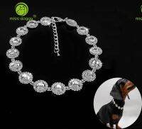 【CW】 Crystal Rhinestone Pet Cat Necklace Delicate Bling Cat Collar Shiny Neckerchief For Wedding Accessories Pet Products