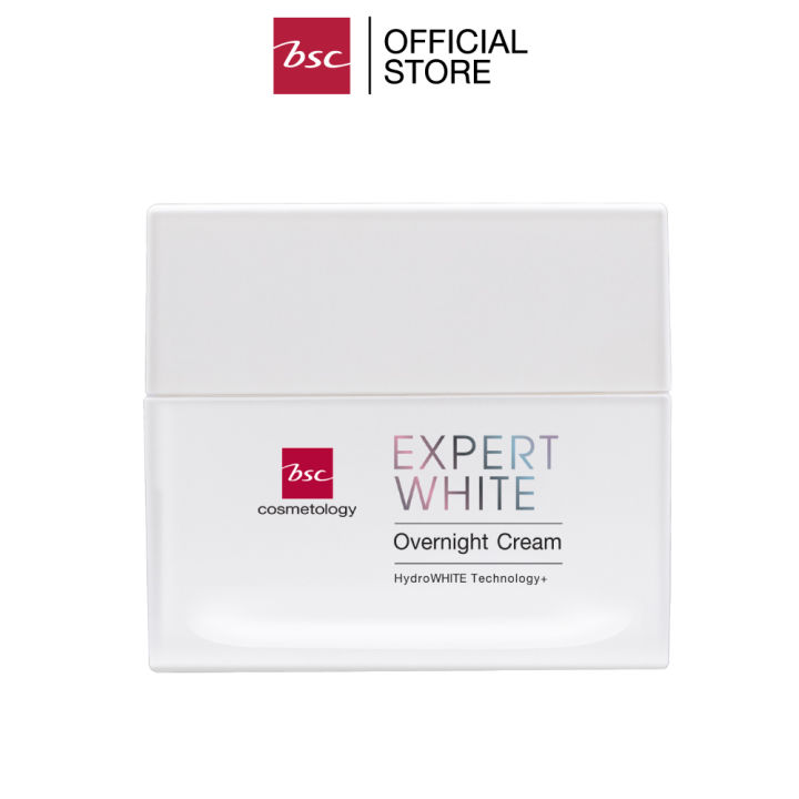 bsc-expert-white-overnight-cream-บีเอสซี-เอ็กซ์เปิร์ท-ไวท์-โอเวอร์-ไนท์-ครีม-ครีมบำรุงผิวหน้าสูตรเข้มข้น-สำหรับกลางคืน