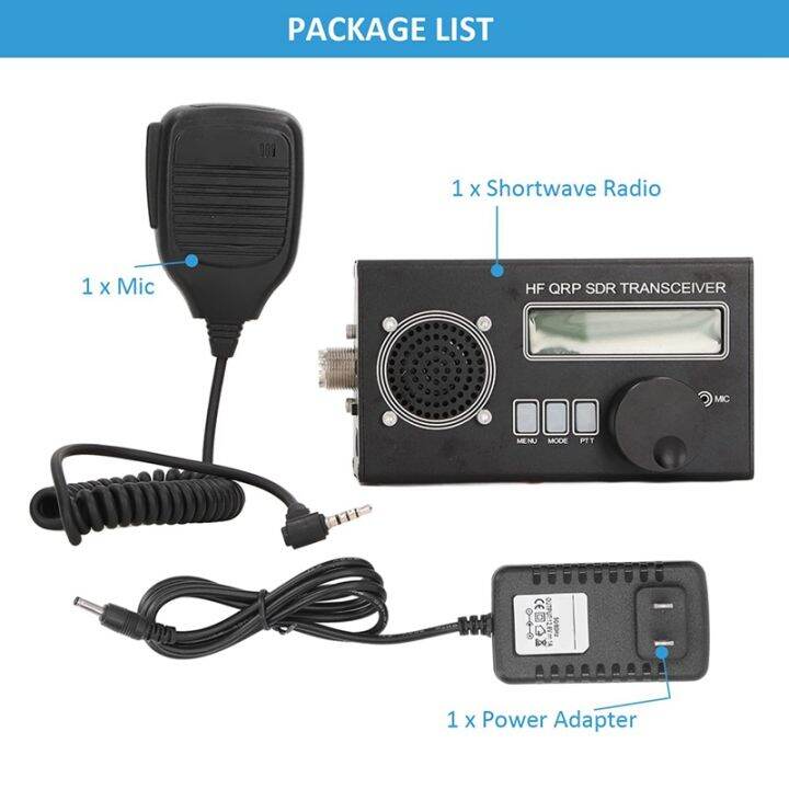 Shortwave Radio Transceiver SDR Transceiver Aluminum Alloy 8 Bands Full