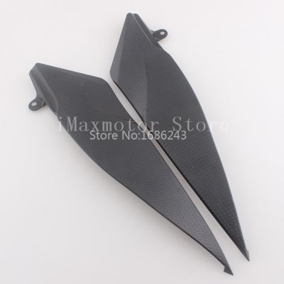 “：{}” 2Pcs Motorcycle Tank Side Cover Panel Gas Fairing For Yamaha YZF R1 2007 2008 YZF-R1 07 08 YZFR1 07-08 High Quality ABS Plastic