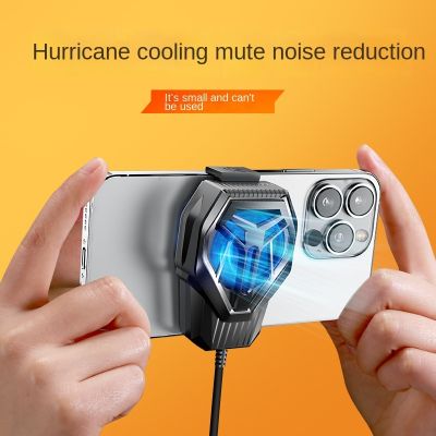 ☃❧ S10s Mobile Phone Radiator Fan Cooling Mute Portable Back Clip Game Play Live Dedicated to Apple Android Phones