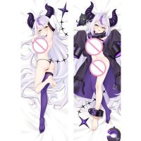 60x180 ซม. Anime Hololive Vtuber La Darkness คอสเพลย์ Dakimakura กอดร่างกายปลอกหมอน Otaku Waifu ปลอกหมอนอิง