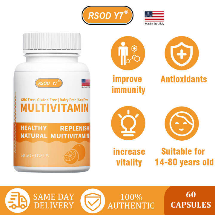 RSOD Y7 Multivitamin For Immune System & Anemia Immune Support with