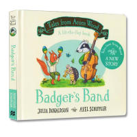 Tales from acorn wood badgers S band cardboard flip book enlightenment picture book Gulu Niu Tong author Julia Donaldson