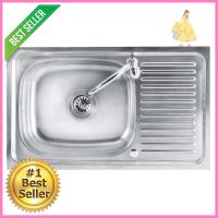 ซิงค์ฝัง 1หลุม 1ที่พัก TECNOPLUS 1075 SD สเตนเลสBUILT-IN SINK TECNOPLUS 1075 SD 1B1D STAINLESS STEEL **มีบริการชำระเงินปลายทาง**