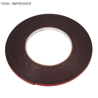 TOOL IMPROVER เทปกาวสองหน้าติดทนสองด้าน10เมตรเหนียวมากพร้อมซับในสีแดง