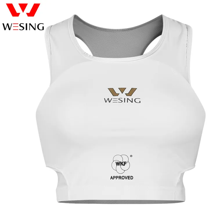 Wesing Women karate Chest Guard Karate Female Chest Proctor Arpprved By