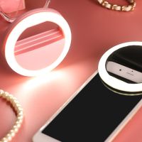 Selfie Ring Mobile Phone Clip Lens Light Lamp LED Emergency Dry Battery for Photo Camera Well Smartphone Beauty for All Phone