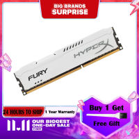 RAM DDR3 8GB 2133MHz 2400MHz 1600MHz 1.5V หน่วยความจำเดสก์ท็อป HyperX FURY Gaming Memory 240 Pins DIMM PC3-12800 PC หน่วยความจำ DDR3 RAM โมดูลหน่วยความจำ-สีขาว