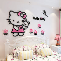 3D Cartoon Acrylic Self-adhesive Wall Stickers Childrens Room Bedroom Bedside Layout Decorative Wall Stickers