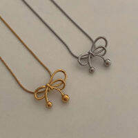 HER OBJECTIVE_HER JENNE BOW PENDANT NECKLACE