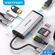 Vention Hub USB 3.0 Type C Với Cổng Mạng HDMI RJ45 USB C Multiport Hub