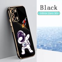 สำหรับ Infinix Zero 5G เคสซิลิโคน Planet Astronaut TPU Infinix Zero 5G Softcase Protection Electroplating กันกระแทกฝาหลัง