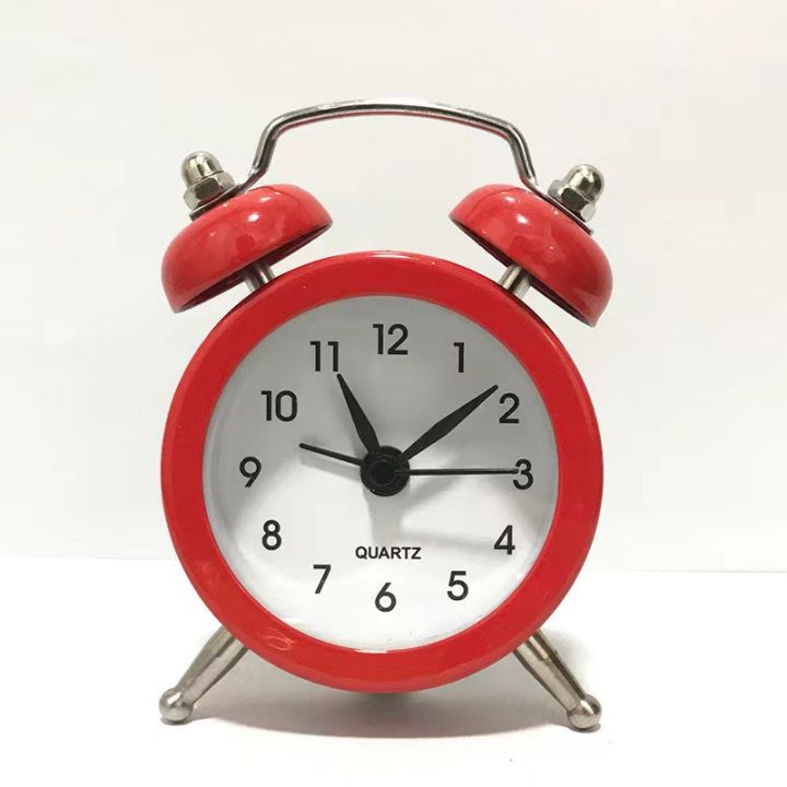 มินิเตือนนาฬิกาตรงน่ารักนักเรียนสไตล์-ins-โลหะ1-5นิ้วข้างเตียงนาฬิกาปลุกของเด็ก-clockpengluomaoyi