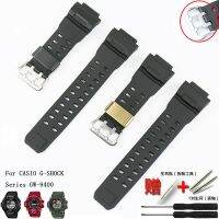 （Bar watchband） อุปกรณ์เสริมนาฬิกาสายรัดซินหัวเข็มขัดโลหะสำหรับนาฬิกา G-SHOCK คาสิโอ GW-9400ผู้ชายและผู้หญิงสายซิลิโคนแบบนิ่มสำหรับเล่นกีฬา