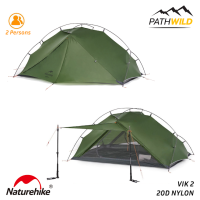 NATUREHIKE TENT VIK 2 20D NYLON เต็นท์นอน 1-2 คน เต็นท์กางง่าย เต็นท์กันน้ำ กันฝนได้ดี เต็นท์เดินป่า เต็นท์น้ำหนักเบา Ultralight Tent