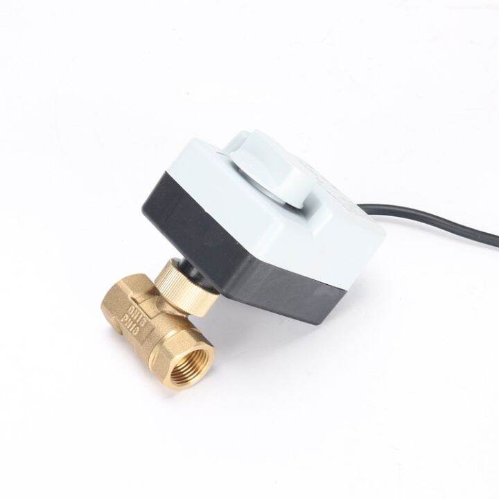 Dn15 Dn20 Dn25 Dn50 Motorized Ball Valve 220v Three Wire Two Point Control Brass Electric Ball 9062