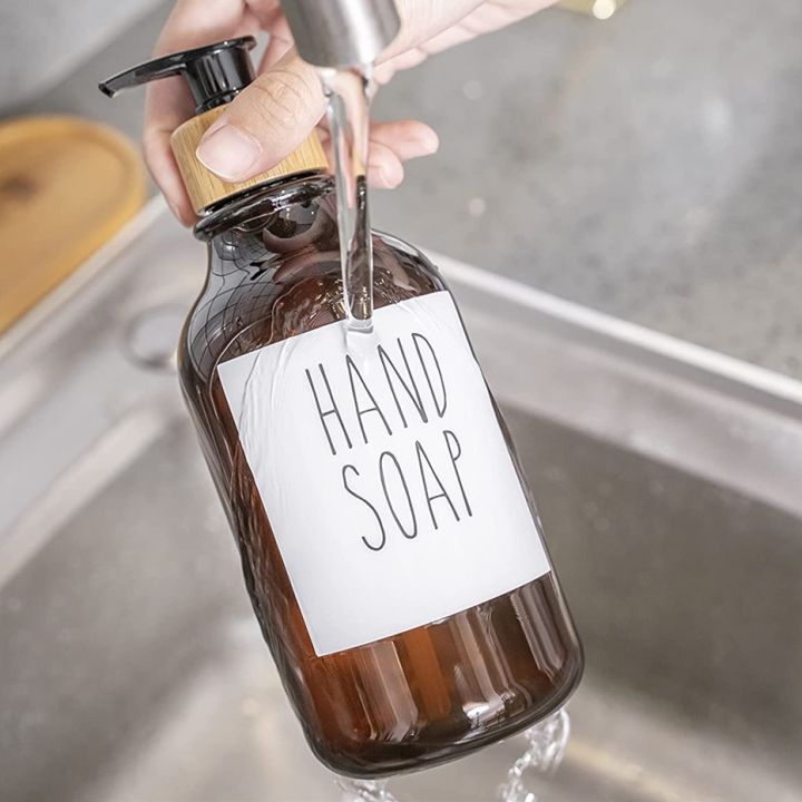 500ml-botol-dispenser-sabun-kamar-mandi-botol-cuci-tubuh-losion-sampo-botol-kosong-plastik-isi-ulang-label-tahan-air