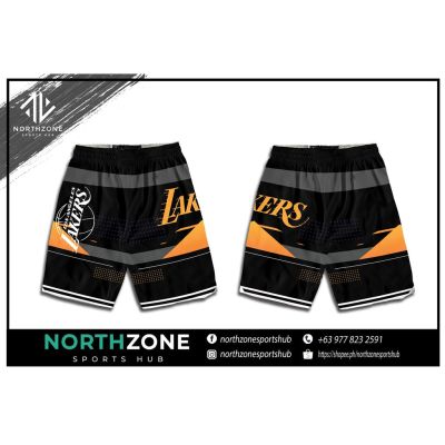 NZ Los Angeles Lakers Short Black Concept Collection Short Full Sublimation Short